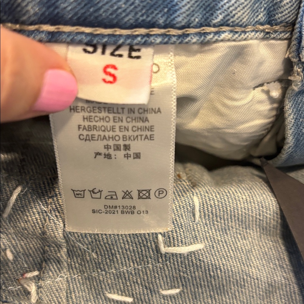 13De Marzo Patch Suture Denim Skirt NWT - Picture 5 of 16